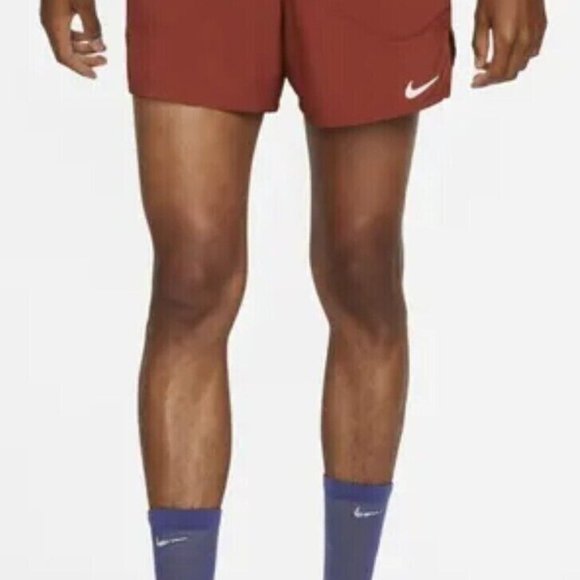 Nike Flex Stride 5'' Rugged Orange Mens Running Shorts CJ5453-832 Size M NEW - Picture 10 of 14